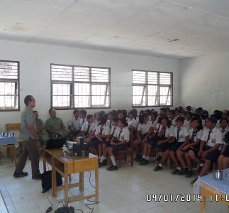 Socialization on geothermal & distribution of educational assistance